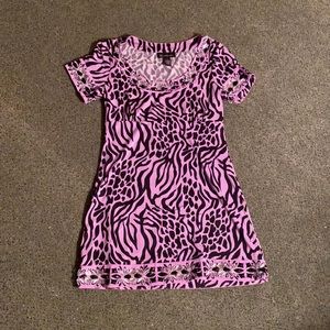 Pink Zebra Dress